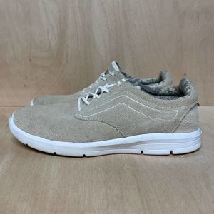 Vans Iso 1.5 Sneakers Tan Lace Up Suede Shoes Womens Size 7